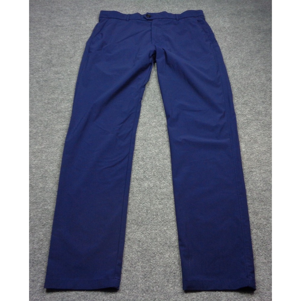Greyson Montauk Pants Mens 33x32 Blue Performance Stretch Golf Pants